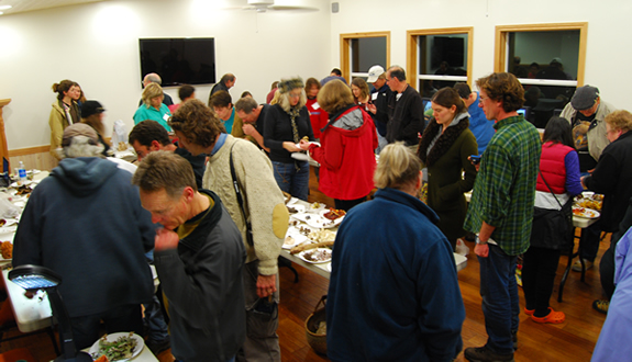 Group shot at Albion Field Station lab