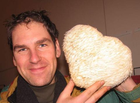Todd Spanier with Hericium